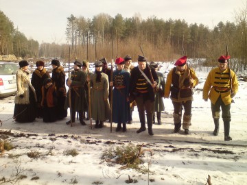Rekonstrukcja historyczna w Joachimowie - Mogiłach, rok 2013., <p>fot. Stanisław Pytliński</p>
