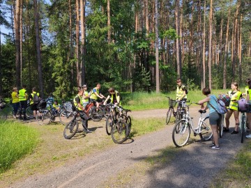 Uczniowie z Osjakowa na rowerach w ZPK i w PKMWiW, <p>K. Kierniakiewicz</p>